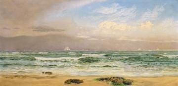 風景 Painting - 海岸沖の海景ブレット・ジョン・ビーチの輸送